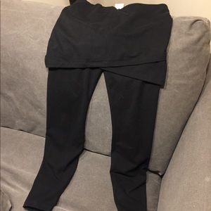 Cabi Black leggings with built in skirt